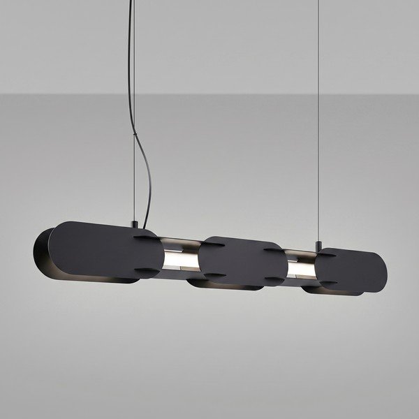 Lampadario LED nero in metallo CHAIN – Thoro-image-1