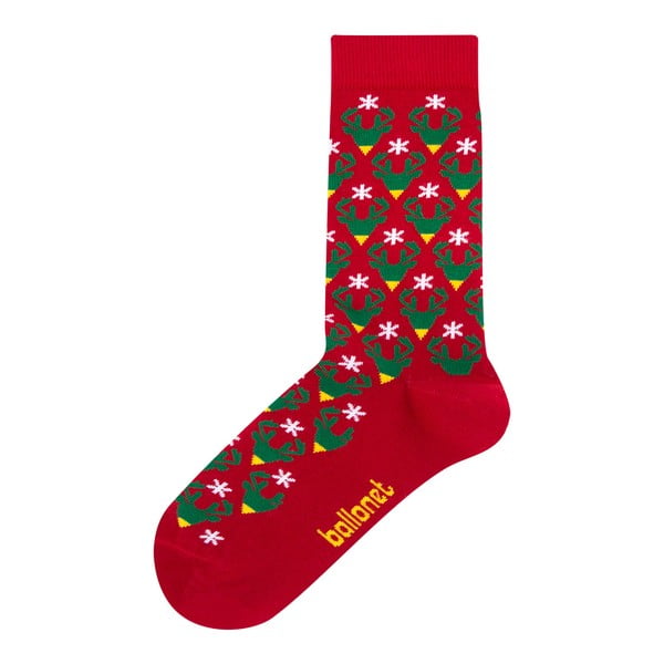 Calzini in confezione regalo Calzini Card con Caribù, taglia 36 - 40 Season's Greetings - Ballonet Socks