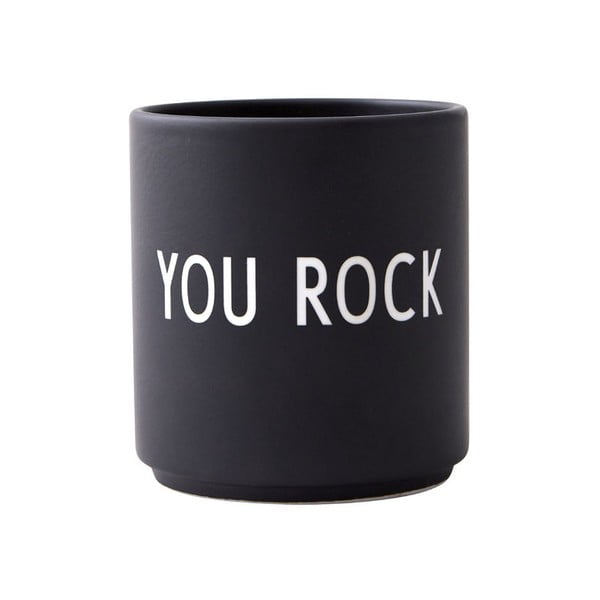 Tazza in porcellana nera 300 ml You Rock - Design Letters