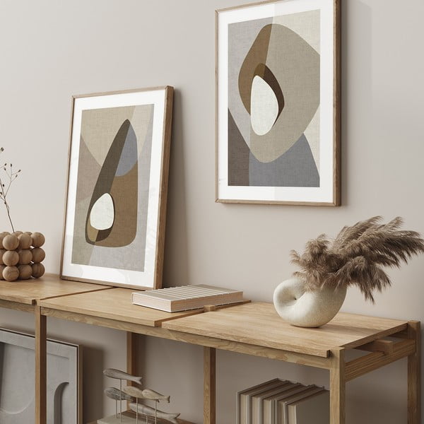 Dipinto 30x40 cm Picasa Greige - Malerifabrikken-image-1