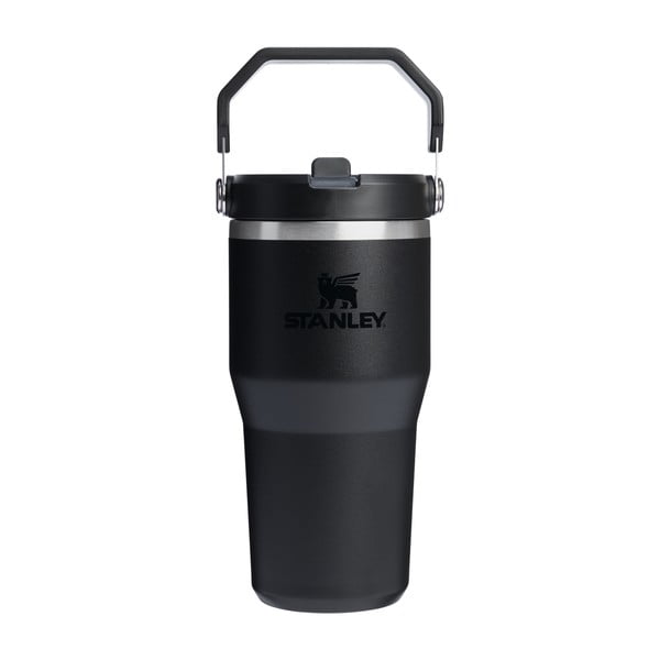 Borraccia termica nera in acciaio inox 600 ml IceFlow™ Flip Straw 2.0 Tumbler Black – Stanley