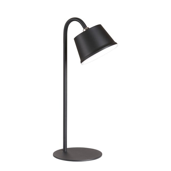 Lampada da tavolo a LED nera con paralume in metallo (altezza 34 cm) Voet - Fischer & Honsel