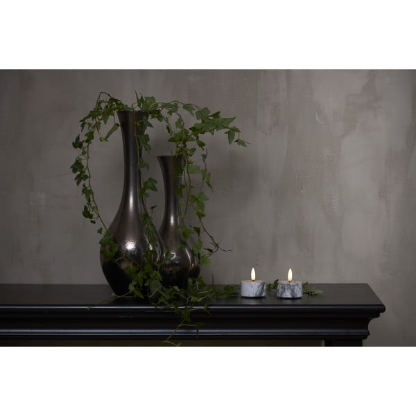 Candele LED in set da 2 (altezza 6 cm) Flamme Marble - Star Trading-image-3