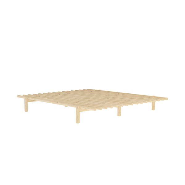 Letto matrimoniale in legno di pino con griglia 180x200 cm Pace - Karup Design