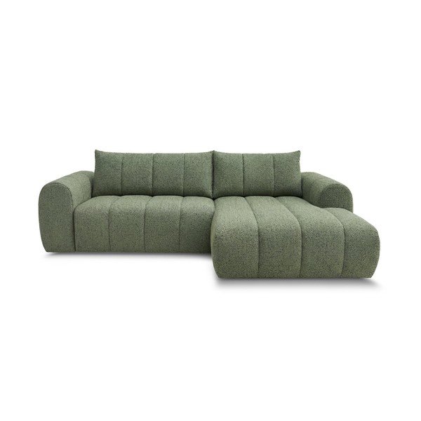 Divano angolare verde (con penisola a destra/con chaise lounge) Nesty – Bobochic Paris