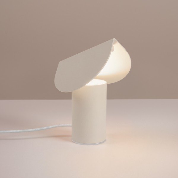 Lampada da tavolo LED beige in alluminio (altezza totale 15 cm) BISCUIT – Thoro-image-1