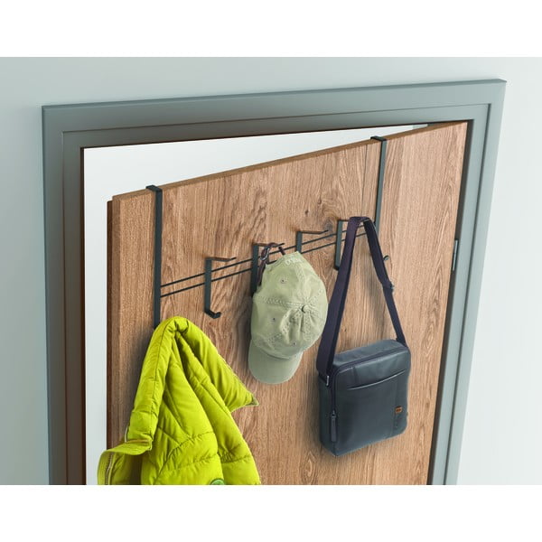 Appendiabiti in metallo nero 45 cm Lava - Metaltex-image-1