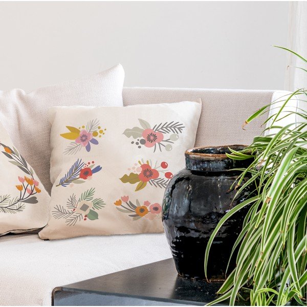 Cuscino in cotone, 45 x 45 cm Little Bouquet - Butter Kings-image-1