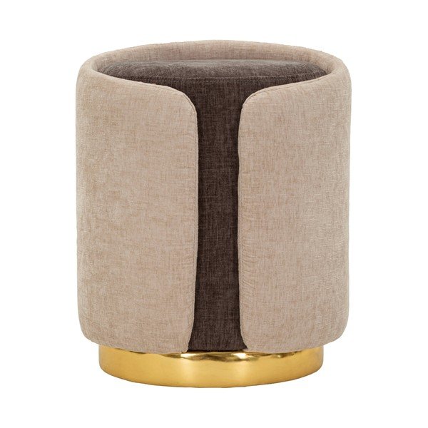 Poggiapiedi marrone/beige Glam Style – Mauro Ferretti-image-2