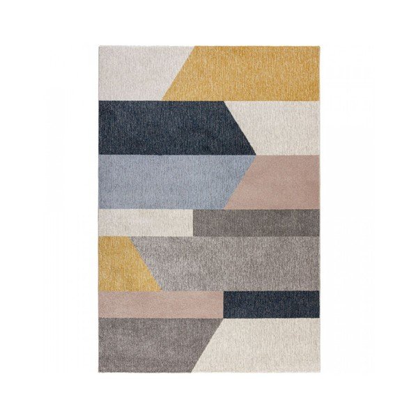 Tappeto grigio e giallo Barrio, 120 x 170 cm - Flair Rugs