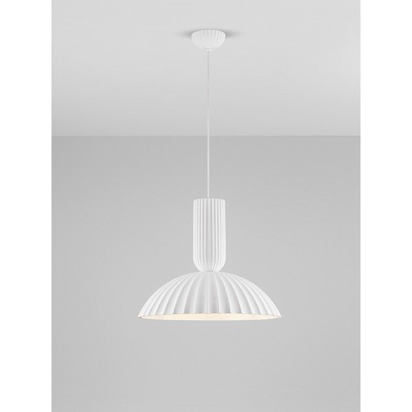 Lampadario bianco in pietra ø 50 cm Ammos – Nova Luce-image-4