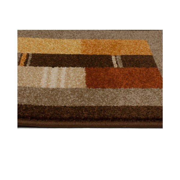 Tappeto marrone e arancione Boras Donno, 133 x 190 cm - Universal-image-1