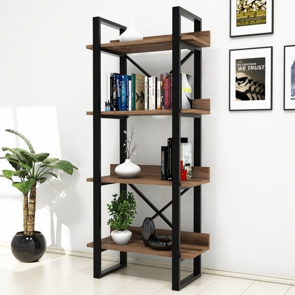 Libreria in legno di noce decor Muzzo Adisa - Puqa Design-image-1