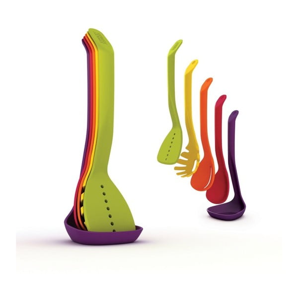 Set compatto di 5 utensili da cucina - Joseph Joseph-image-2