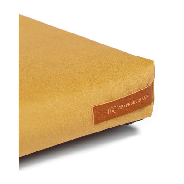 Materasso per cani giallo in ecopelle 90x110 cm SoftPET Eco XXL - Rexproduct-image-4