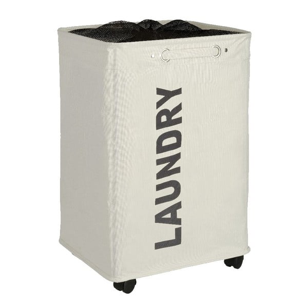 Cesto portabiancheria Quadro beige, 79,2 l Corno - Wenko-image-3