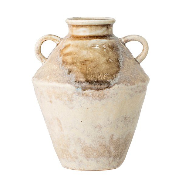 Vaso beige in gres fatto a mano Ines - Bloomingville-image-2