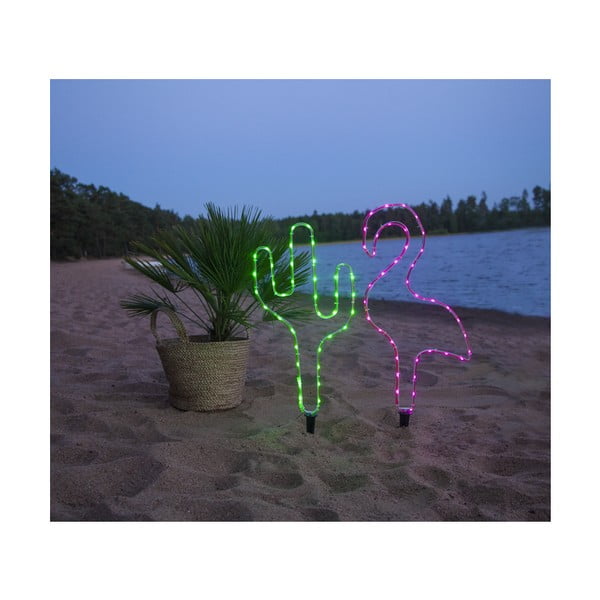 Apparecchio LED verde per esterni a forma di cactus, altezza 54 cm Tuby - Star Trading-image-3