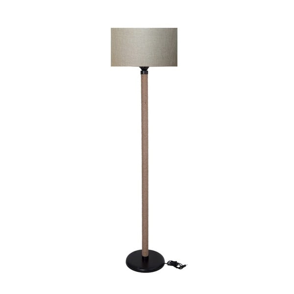 Lampada a stelo con paralume marrone chiaro Lampada a corda - Kate Louise