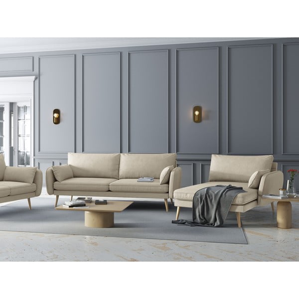 Poltrona beige, angolo destro Lento - Kooko Home-image-1