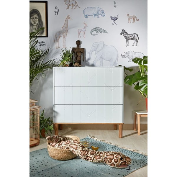 Cassettiera bianca per bambini Toteme Botanic - BELLAMY-image-2