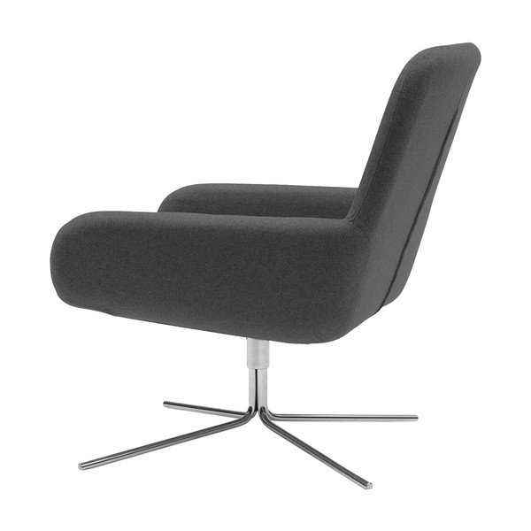 Poltrona girevole antracite Girevole Coco - Softline-image-4
