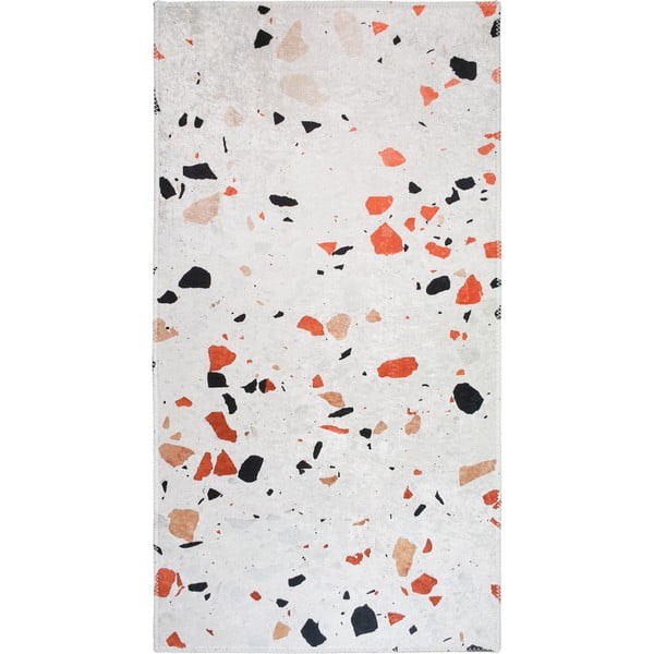 Passatoia arancione e avorio lavabile 80x200 cm Italian Stone – Vitaus