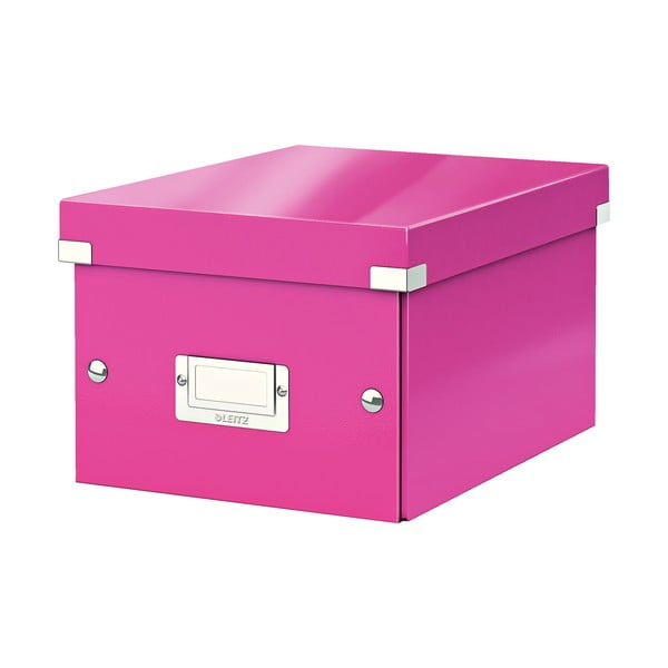 Scatola portaoggetti rosa Universale, lunghezza 28 cm Click&Store - Leitz