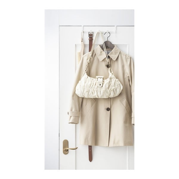 Appendiabiti in metallo bianco 30 cm Tower - YAMAZAKI-image-1