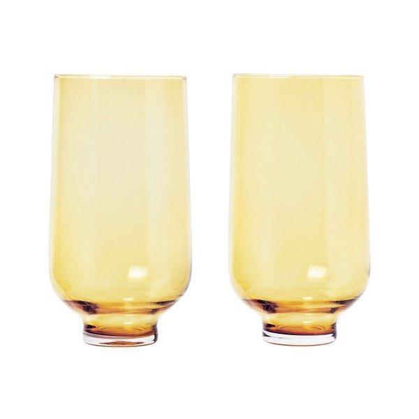 Set di 2 bicchieri gialli , 400 ml Flow - Blomus-image-2