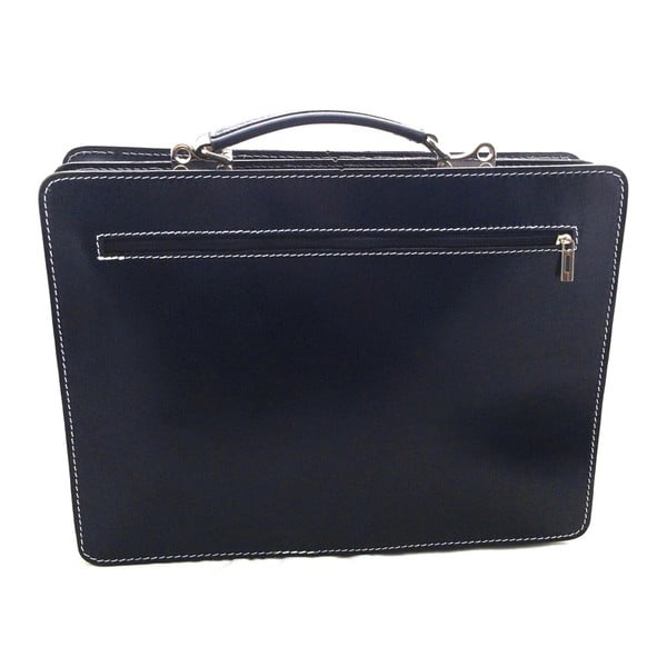 Borsa Gaia in pelle blu - Chicca Borse-image-3