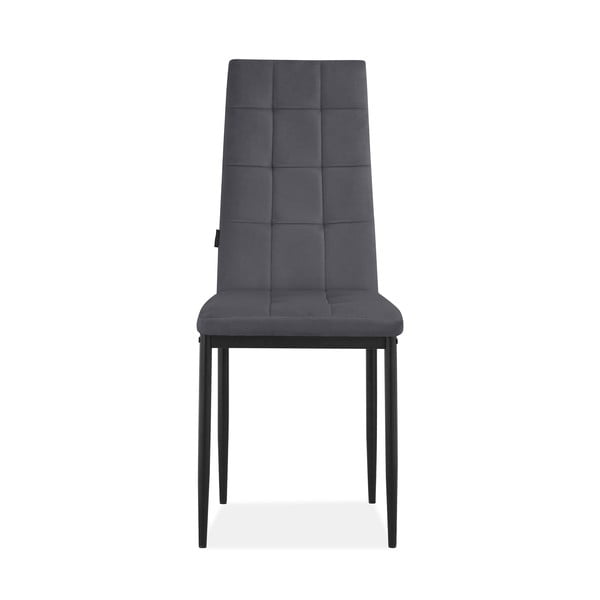 Set di sedie da pranzo in velluto color antracite 2 pz Becca - Støraa-image-2