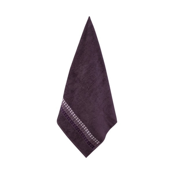 Asciugamano in cotone viola scuro 70x140 cm Darwin - My House