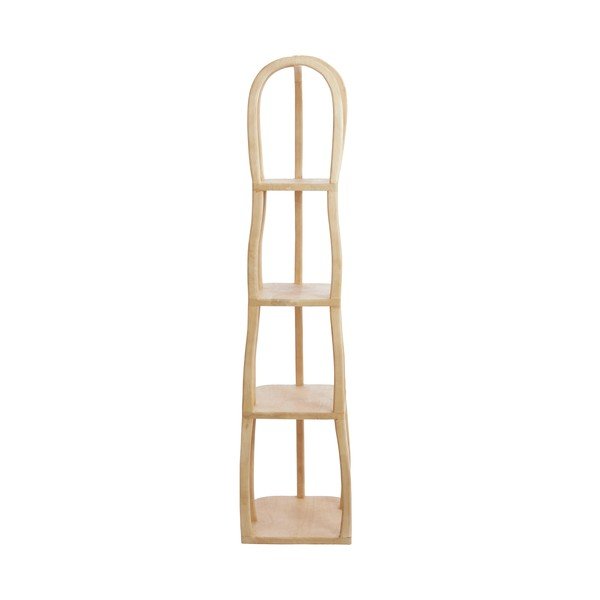Scaffale colore naturale chiaro in mango massiccio 53x175x40 cm Lowe – Light & Living-image-3