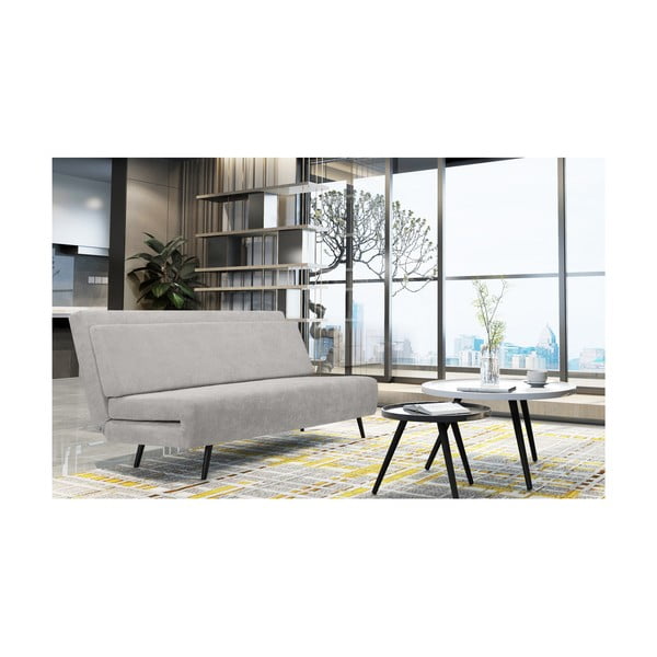 Divano letto grigio chiaro 87 cm Mallory - Støraa-image-3