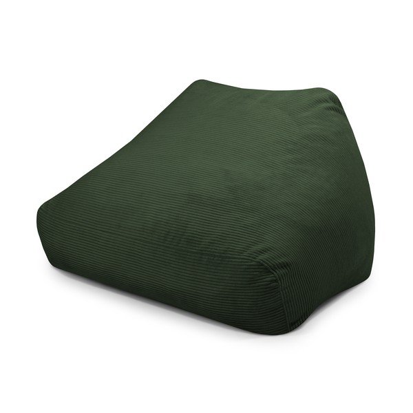 Puof a sacco verde con rivestimento in velluto a coste Sofa Snug – SLOWDOWN