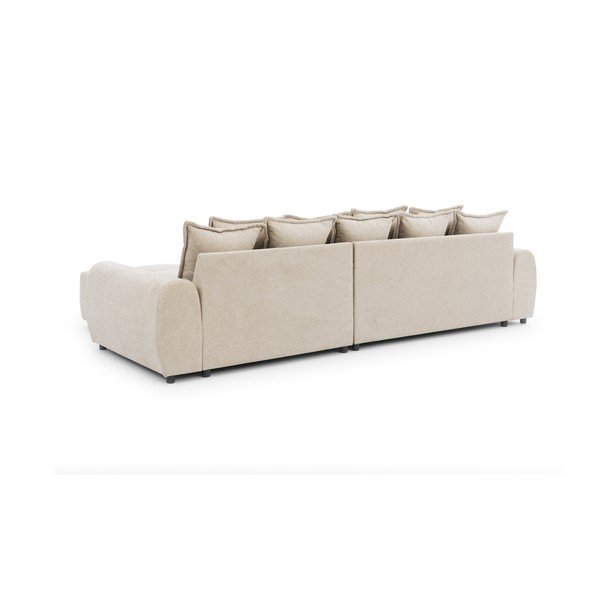 Divano angolare beige (con penisola a destra/con chaise lounge) Albane  – Ropez-image-4