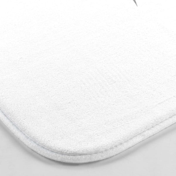 Tappetino per il bagno bianco e argentato 45x75 cm Orbella – douceur d'intérieur-image-2