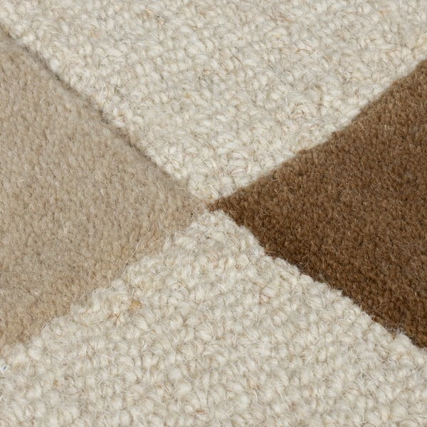 Tappeto marrone/beige in lana tessuto a mano 200x290 cm Glow – Flair Rugs-image-3