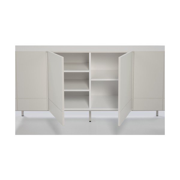 Cassettiera grigia e bianca Linea - Teulat-image-1