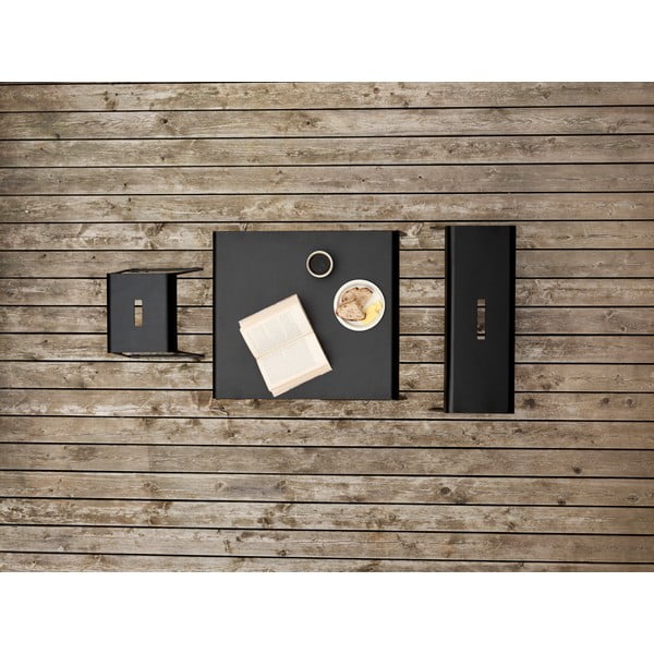 Scarpiera nera in metallo con panca A-Bench - Zone-image-4