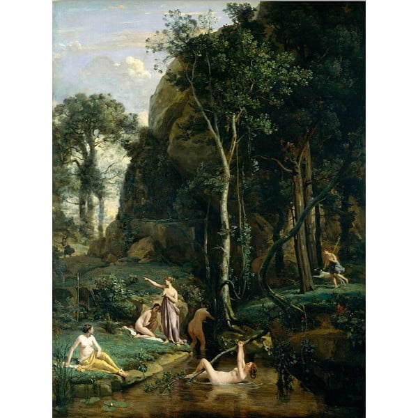 Dipinto - riproduzione 70x100 cm Camille Corot - Wallity