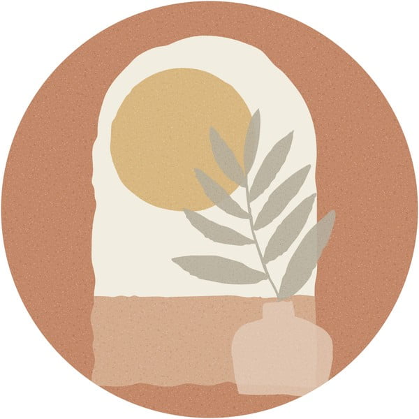 Adesivo murale 120x120 cm Sunrise and Olive Branch - Ambiance-image-2