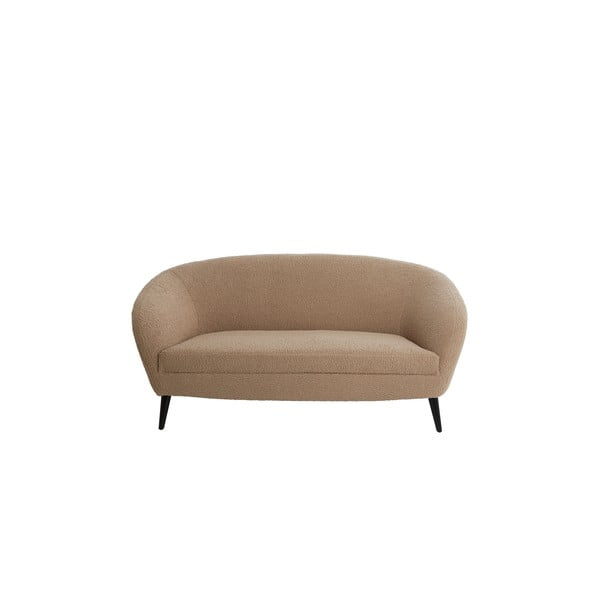 Divano marrone chiaro in bouclé 160 cm Almond - Light & Living