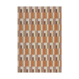 Tappeto in colore arancio-naturale 120x170 cm Riley Block Geo - Flair Rugs