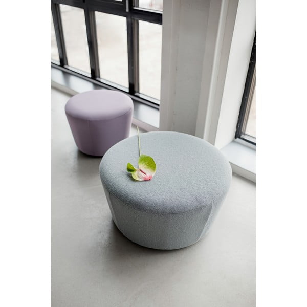 Pouf in pelle marrone cognac , ø 72 cm Naïve - EMKO-image-2