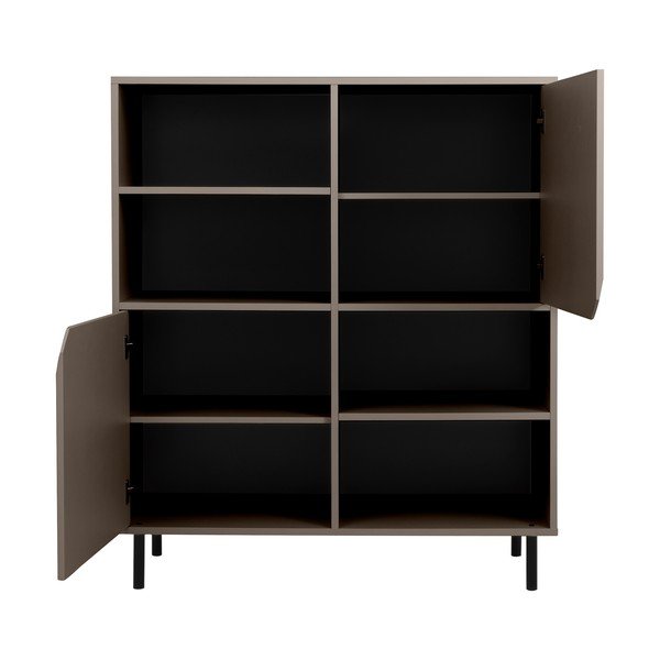 Libreria grigio scuro 118x137 cm Corner - Tenzo-image-3