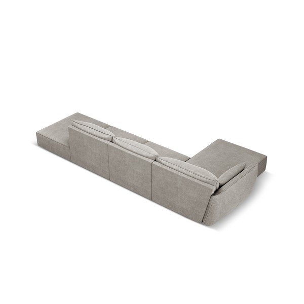 Divano angolare grigio chiaro (angolo sinistro) Vanda - Mazzini Sofas-image-3