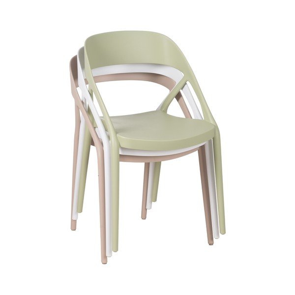 Set di 2 sedie da pranzo bianche in plastica - Ixia-image-3