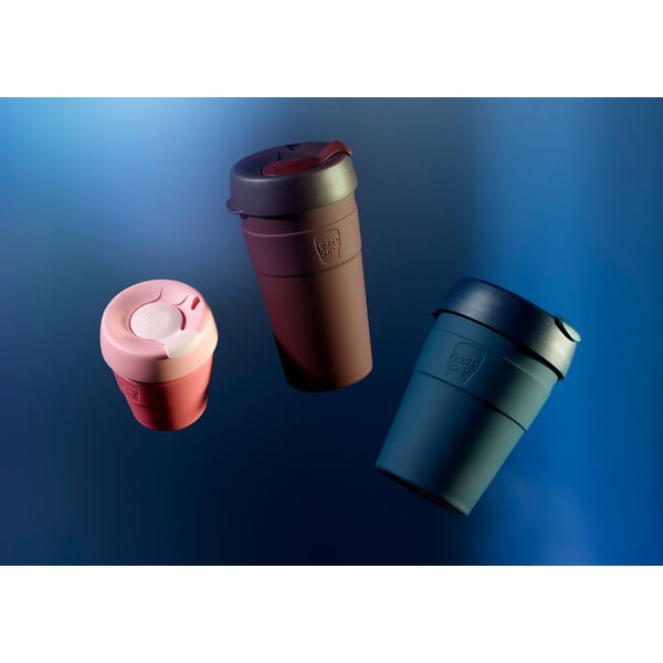 Tazza da viaggio blu scuro con coperchio Thermal, 340 ml Spruce - KeepCup-image-1